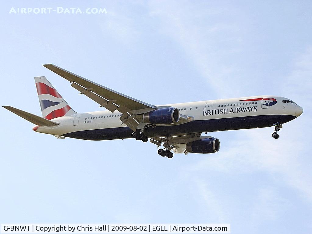 G-BNWT, 1992 Boeing 767-336 C/N 25828, British Airways