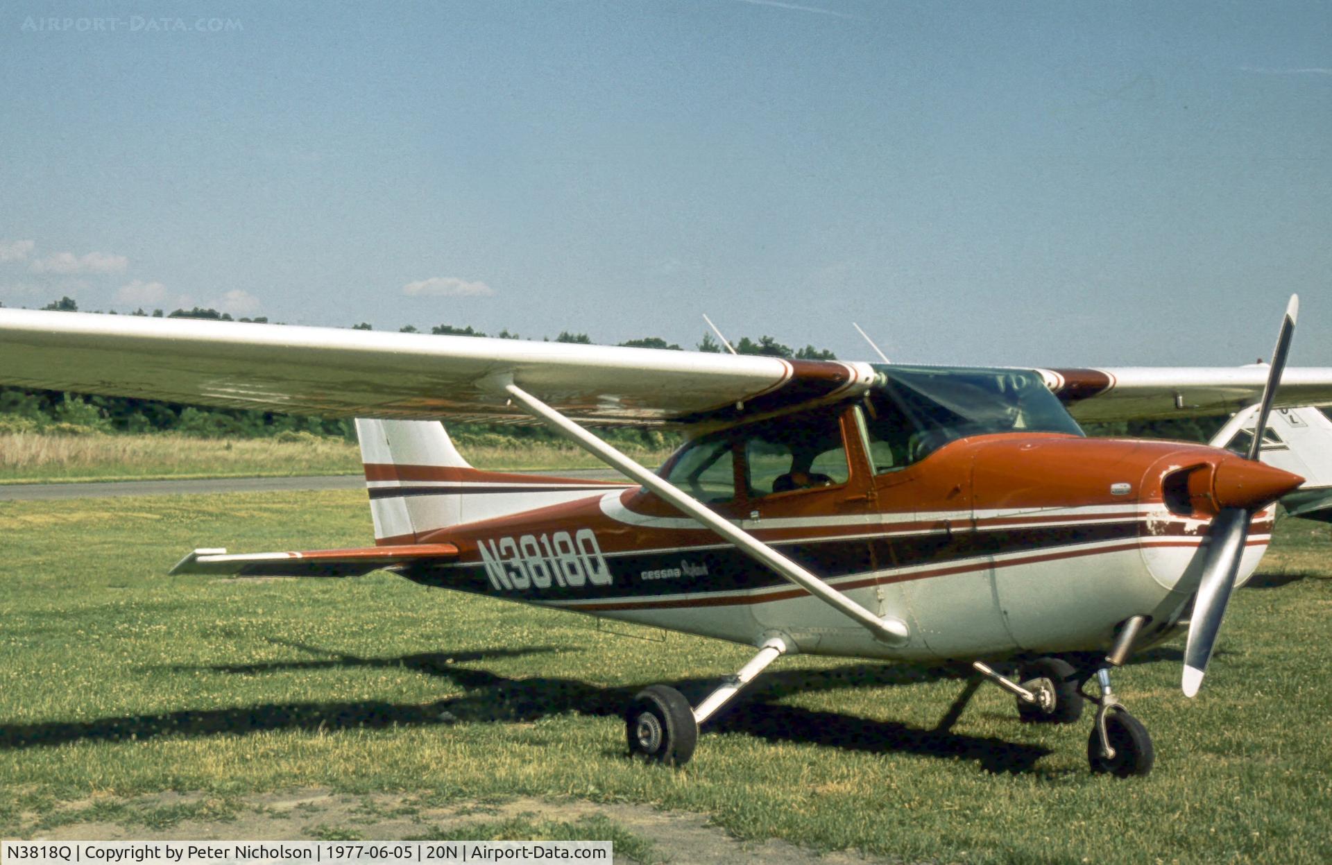 N3818Q, 1972 Cessna 172L C/N 17259918, This Skyhawk was seen at Kingston-Ulster in New York State in the Summer of 1977.
