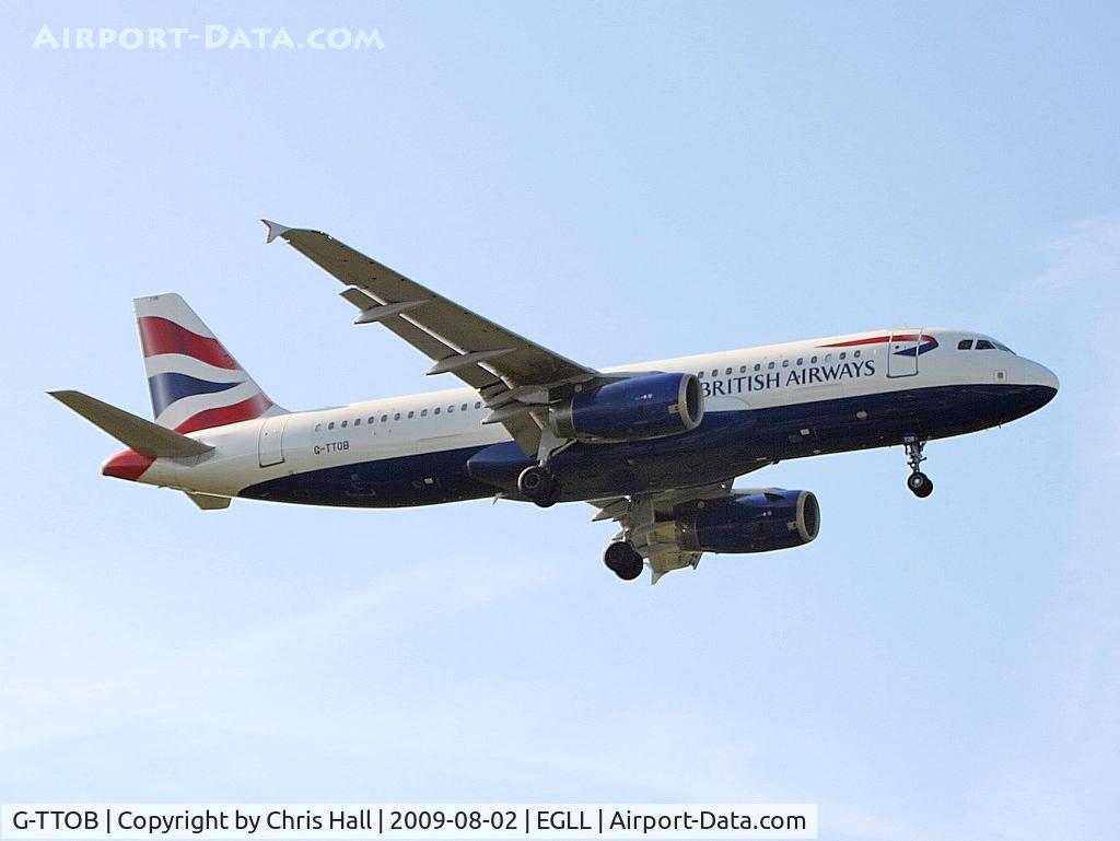 G-TTOB, 2001 Airbus A320-232 C/N 1687, British Airways