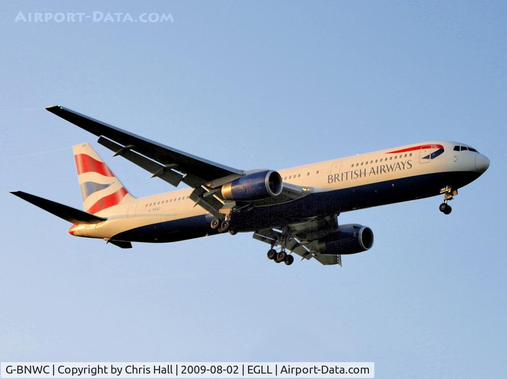 G-BNWC, 1989 Boeing 767-336 C/N 24335, British Airways