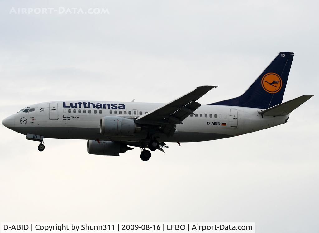 D-ABID, 1990 Boeing 737-530 C/N 24818, Landing rwy 32L