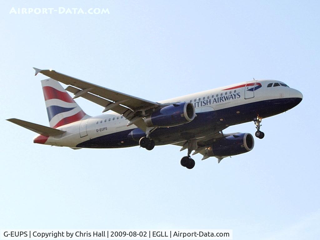 G-EUPS, 2000 Airbus A319-131 C/N 1338, British Airways