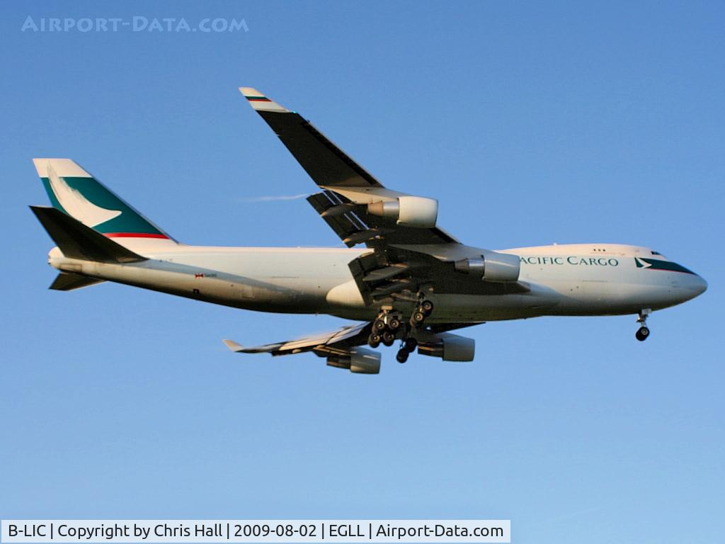 B-LIC, 2009 Boeing 747-467ERF C/N 36868, Cathay Pacific Cargo