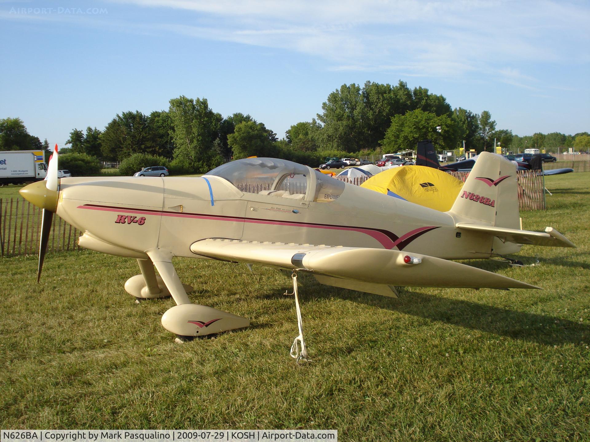 N626BA, 1995 Vans RV-6 C/N 20650, RV-6