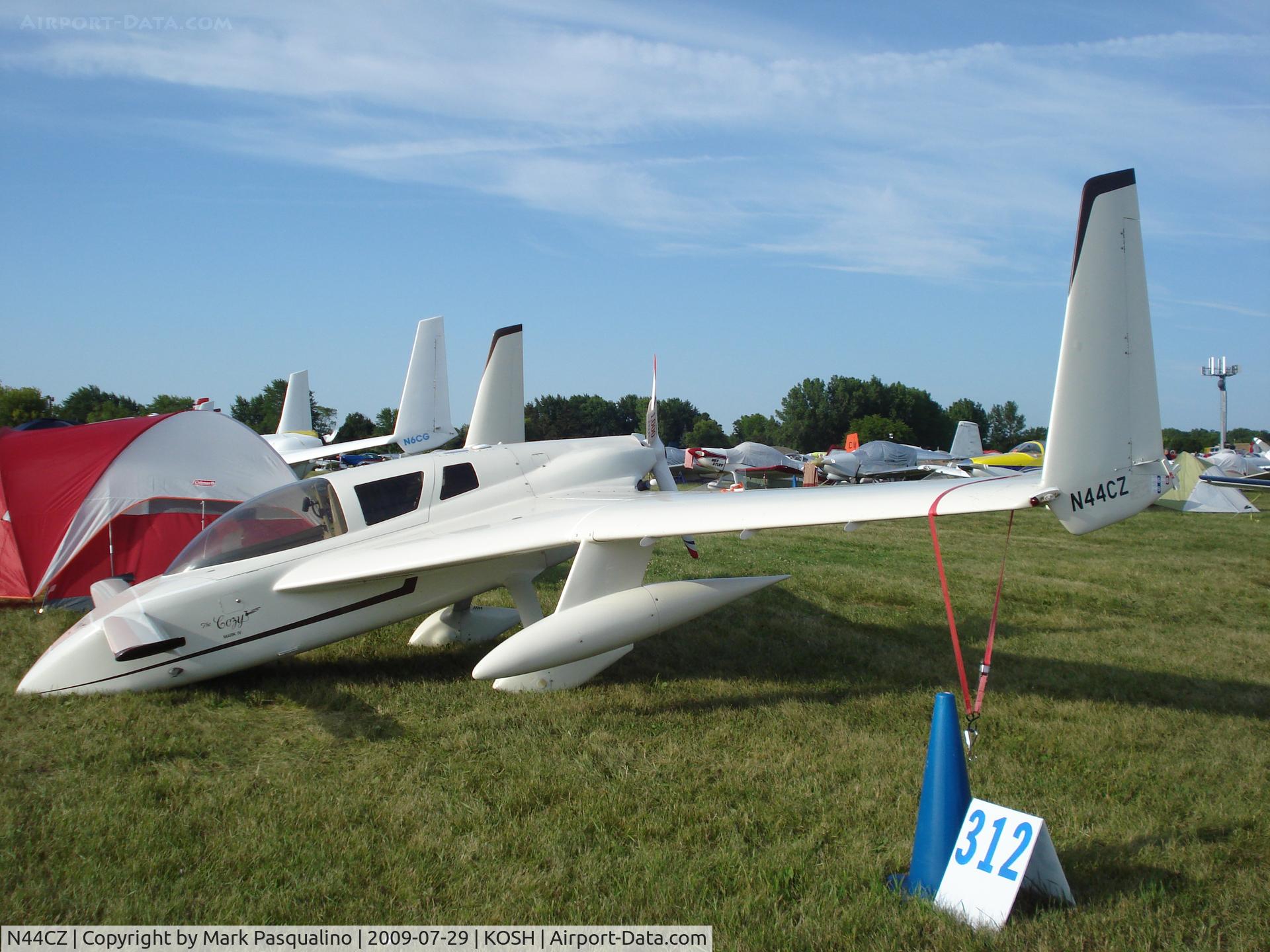 N44CZ, 1988 Co-Z Cozy Mark IV C/N 1 (N44CZ), Cozy MK IV