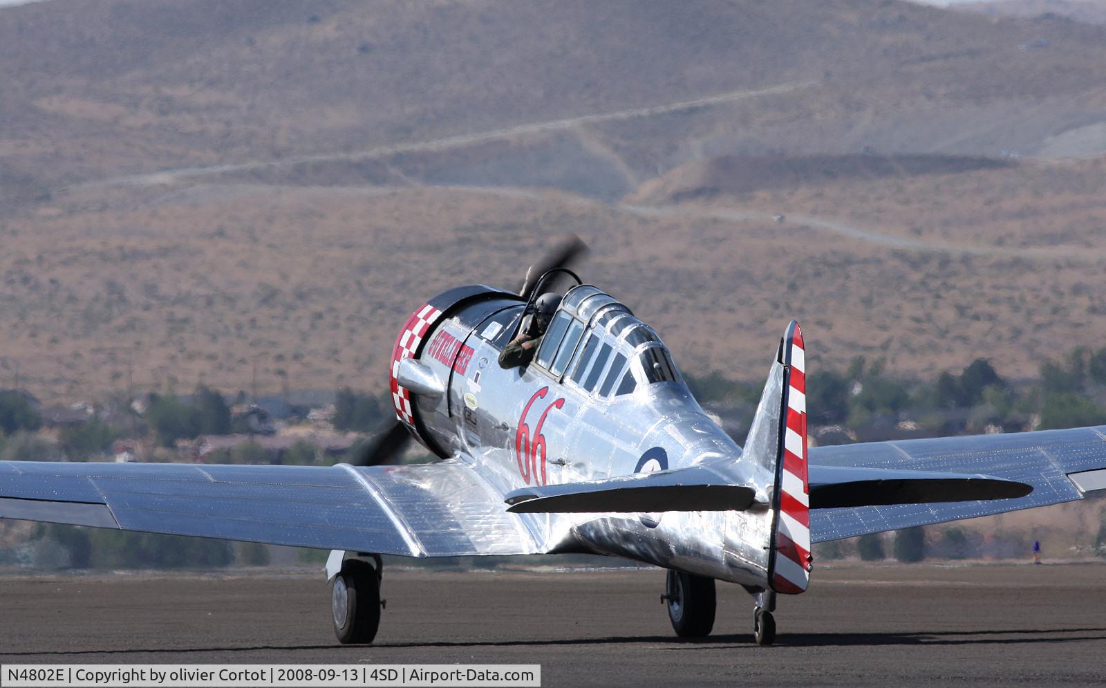 N4802E, 1961 North American AT-6A Texan C/N AJ-968, seen at the Reno air races 2008