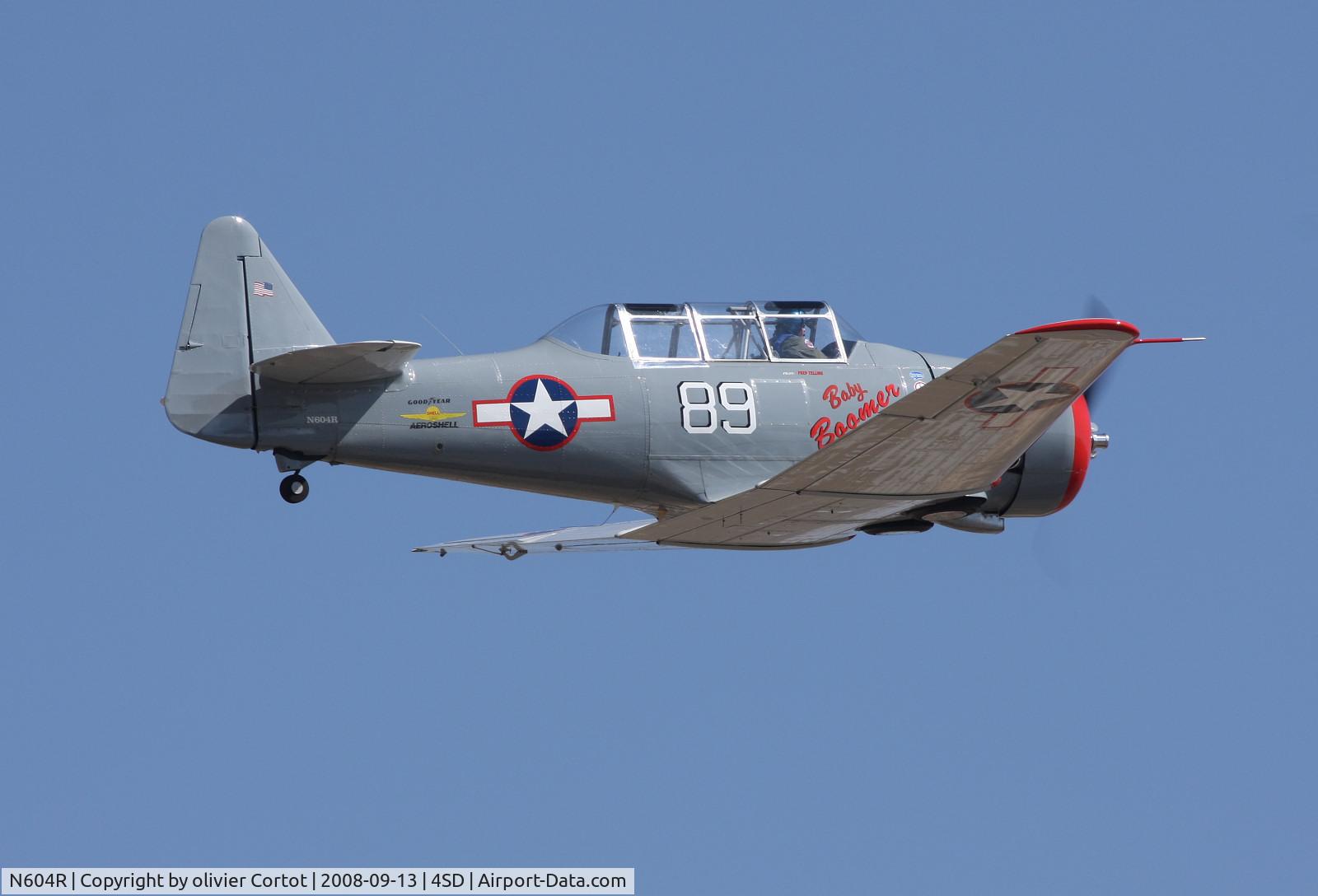 N604R, 1940 North American AT-6 C/N 54135, taken during the Reno Air races 2008