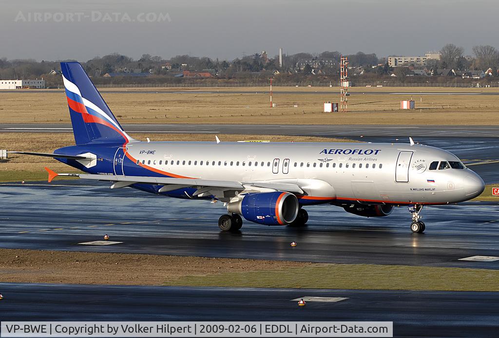 VP-BWE, 2003 Airbus A320-214 C/N 2133, at dus