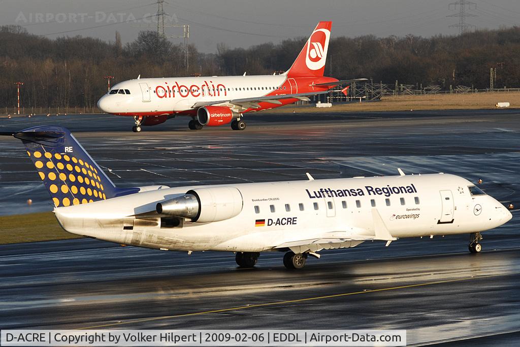 D-ACRE, 2002 Bombardier CRJ-200ER (CL-600-2B19) C/N 7607, at dus