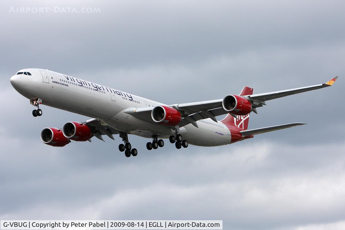 G-VBUG, 2007 Airbus A340-642 C/N 804, LHR