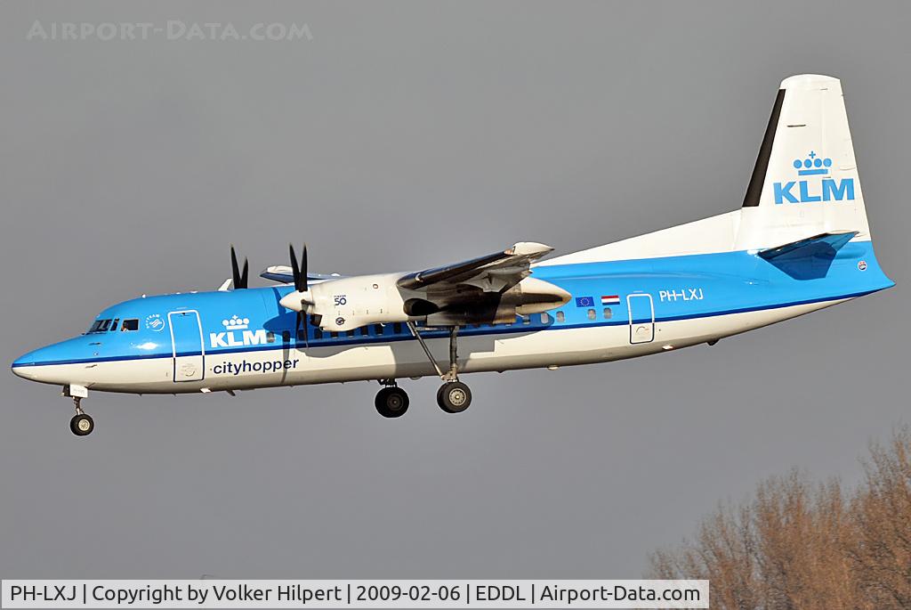 PH-LXJ, 1992 Fokker 50 C/N 20270, at dus