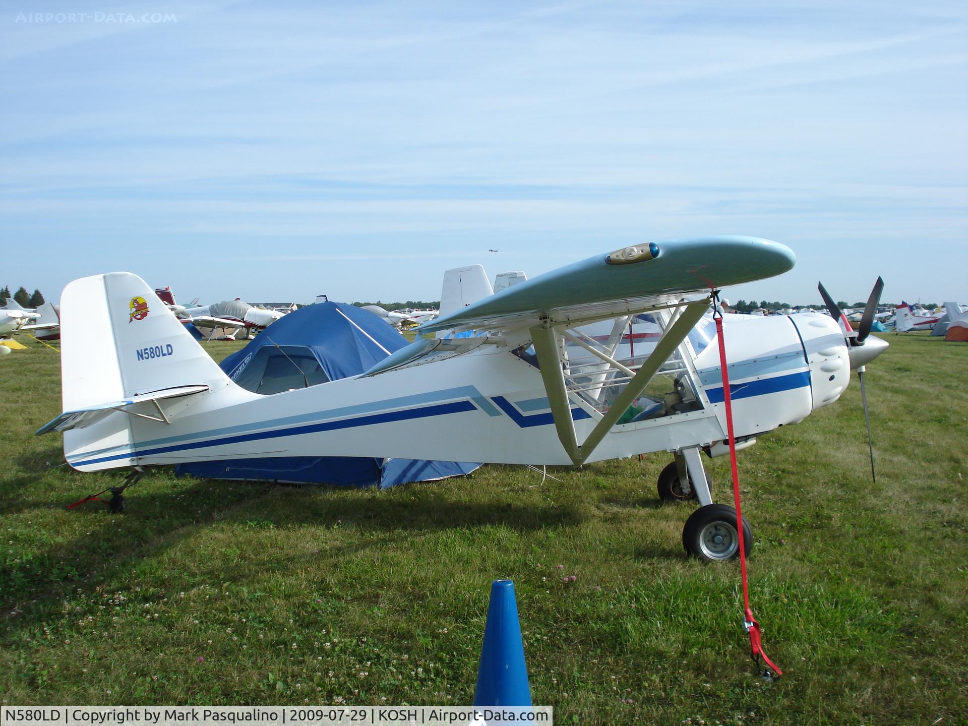 N580LD, 1998 Skystar Kitfox Speedster C/N HBS043, Kitfox Speedster