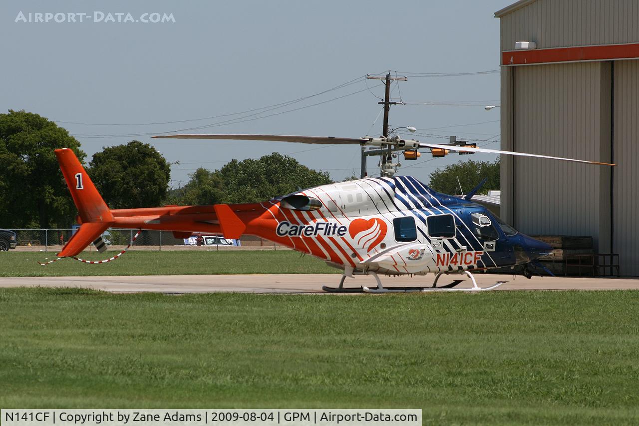N141CF, 1984 Bell 222U C/N 47524, Care Flite at Grand Prairie Municipal