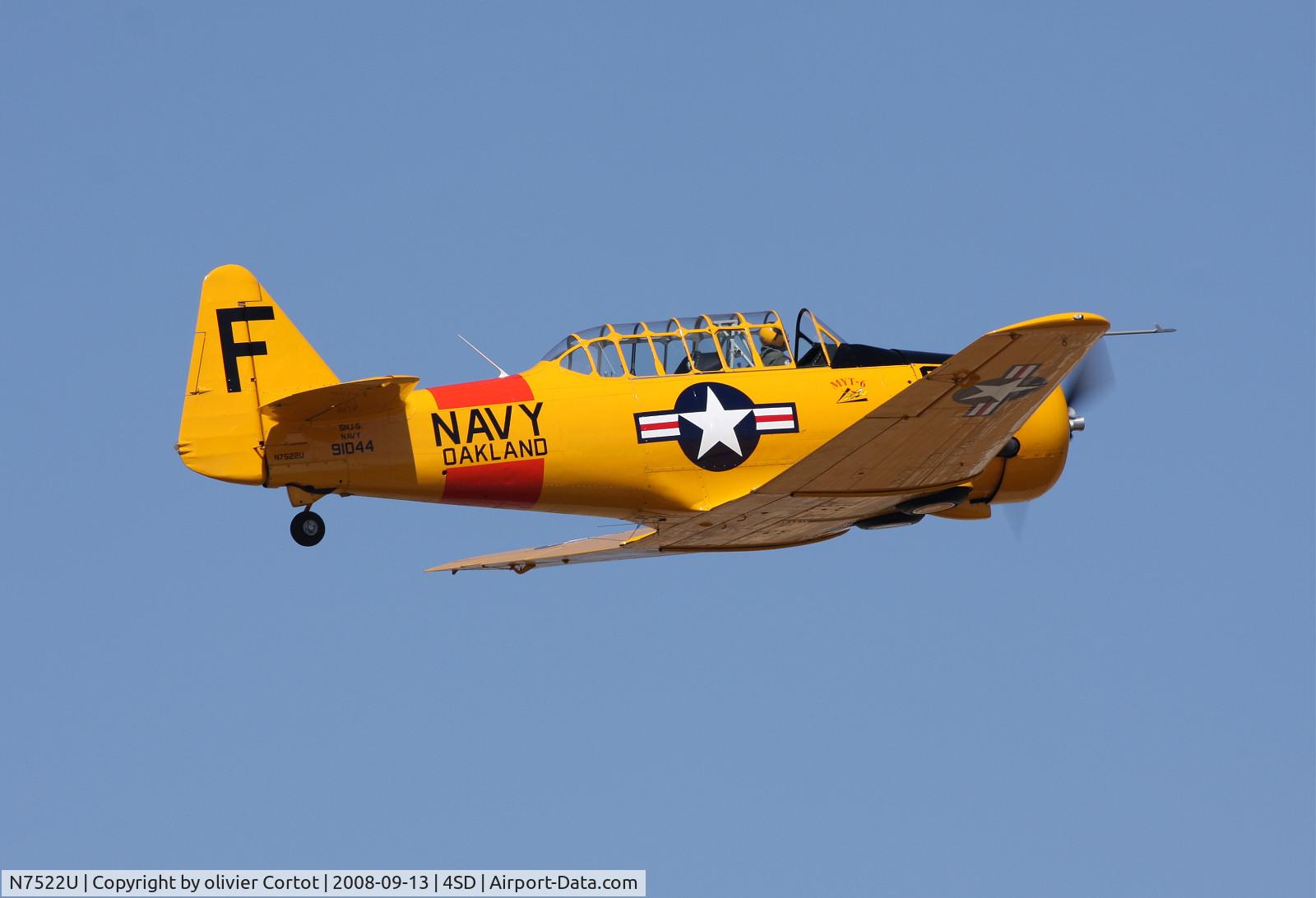 N7522U, 1952 Canadian Car & Foundry Harvard MK IV C/N CCF4-214, taken during the Reno Air races 2008