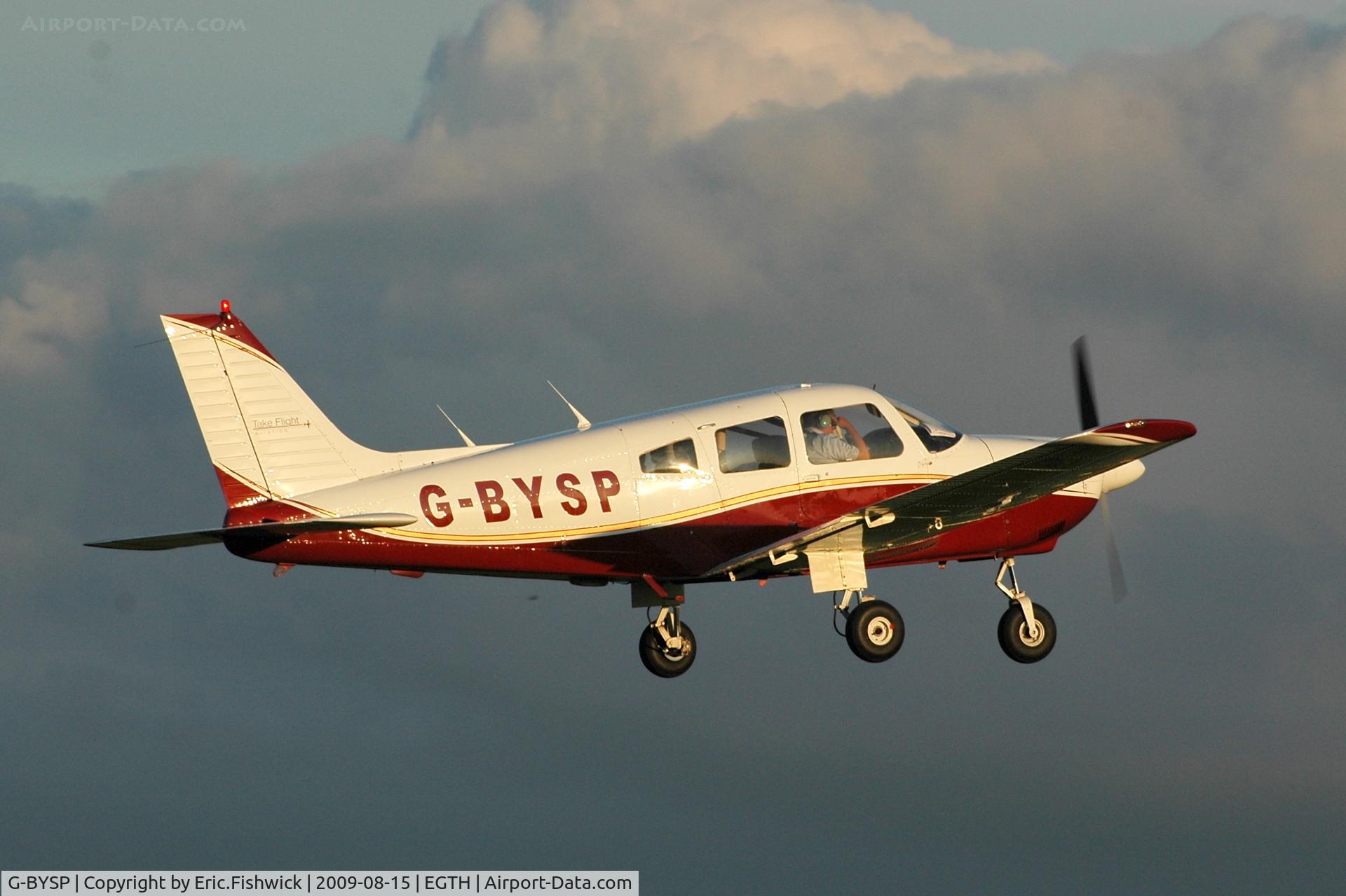 G-BYSP, 1985 Piper PA-28-181 Cherokee Archer II C/N 28-8590047, 4. G-BYSP at Shuttleworth Collection Evening Air Display Aug 09