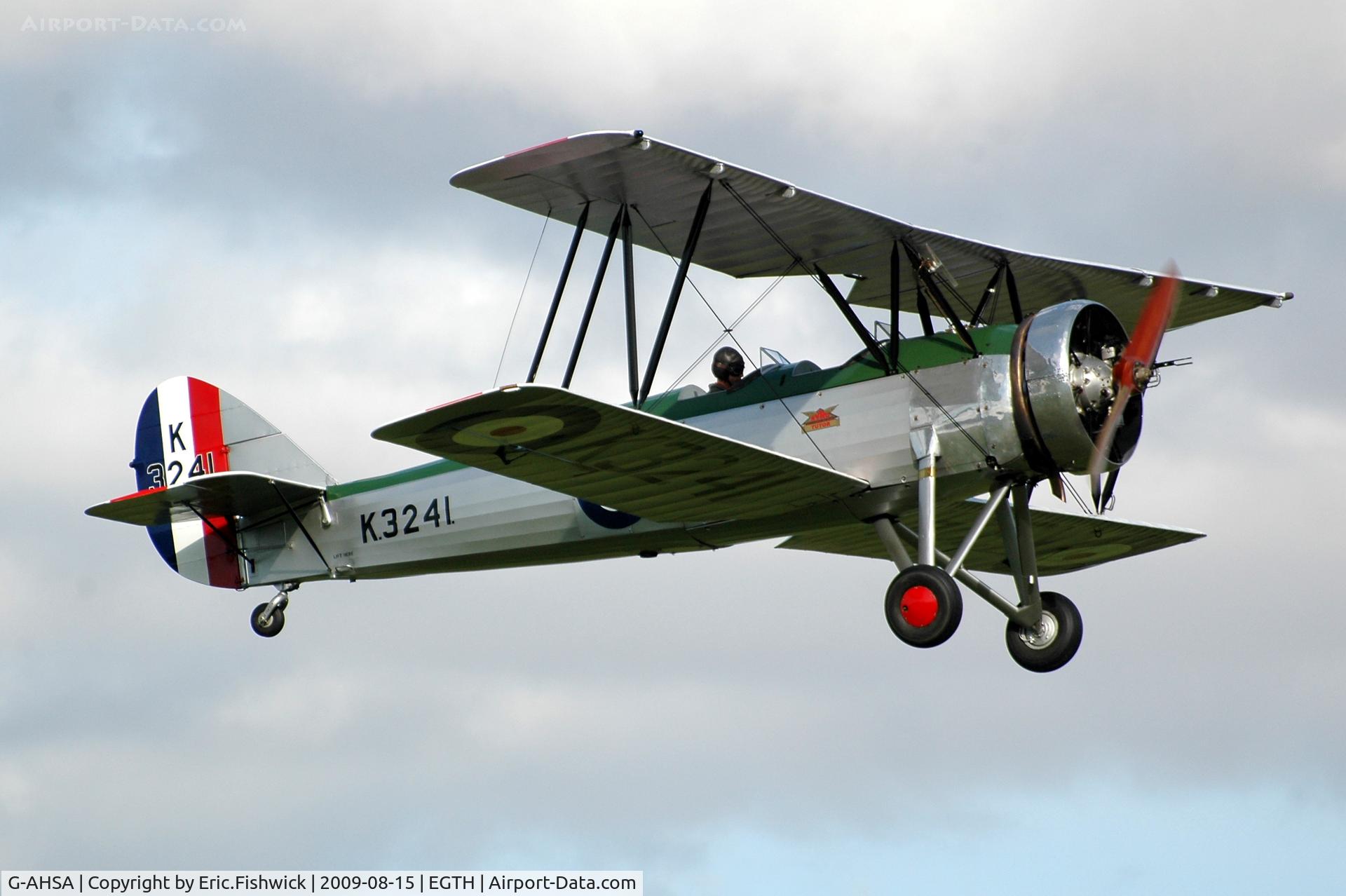 G-AHSA, 1933 Avro 621 Tutor C/N K3215, 44. K3241 at Shuttleworth Evening Air Display Aug 09