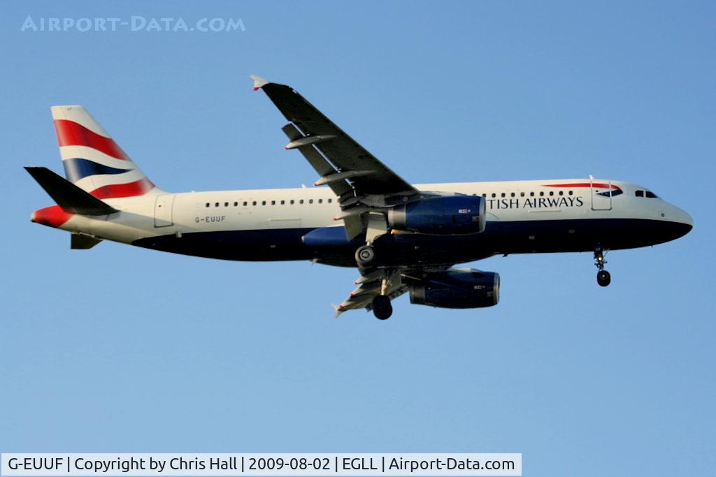 G-EUUF, 2002 Airbus A320-232 C/N 1814, British Airways