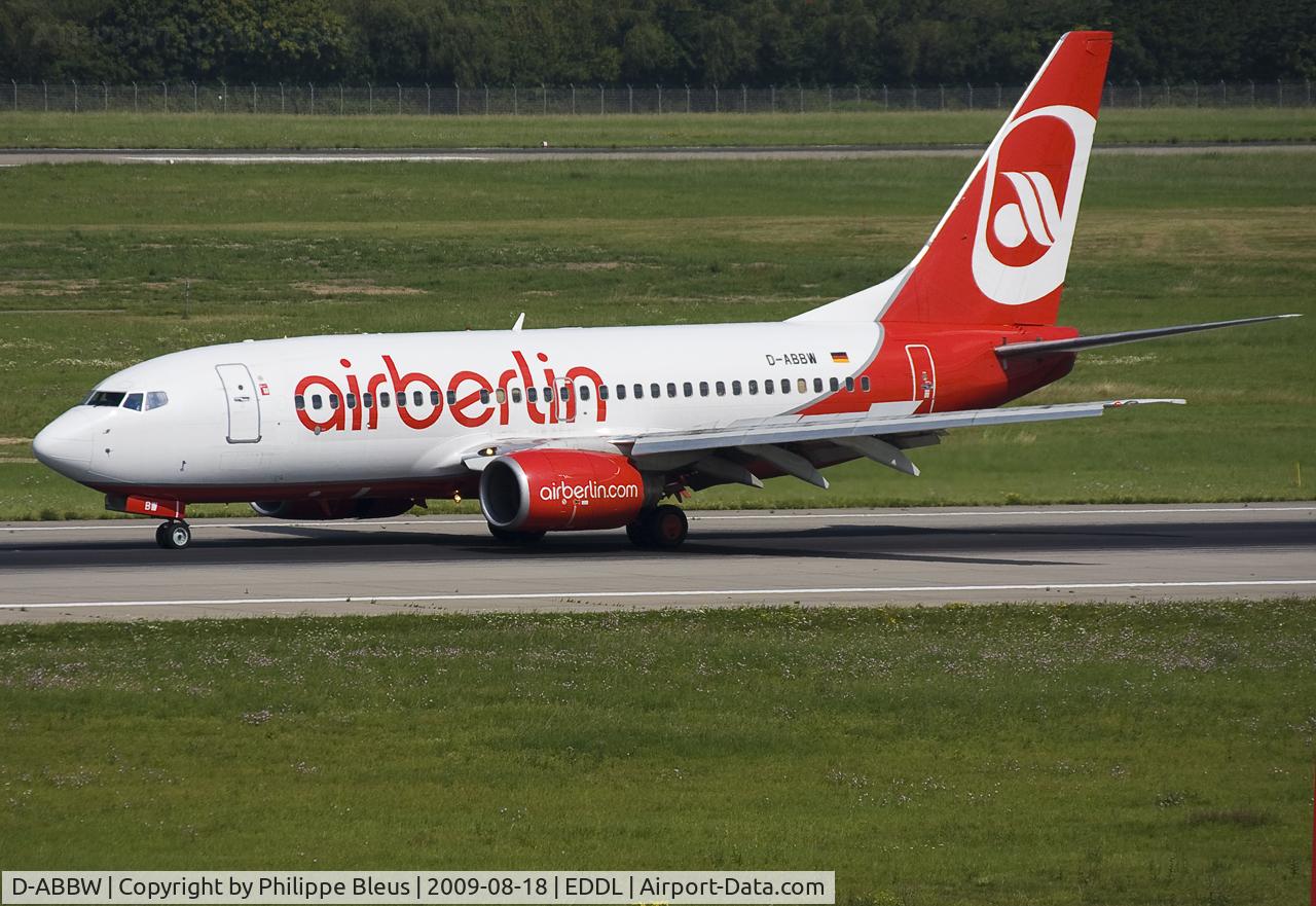 D-ABBW, 2002 Boeing 737-76Q C/N 30642, Rolling out on rwy 23L.