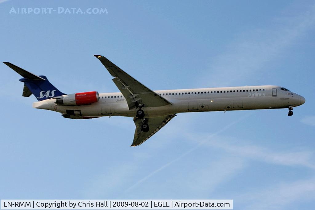 LN-RMM, 1991 McDonnell Douglas MD-81 (DC-9-81) C/N 53005, Scandinavian Airlines