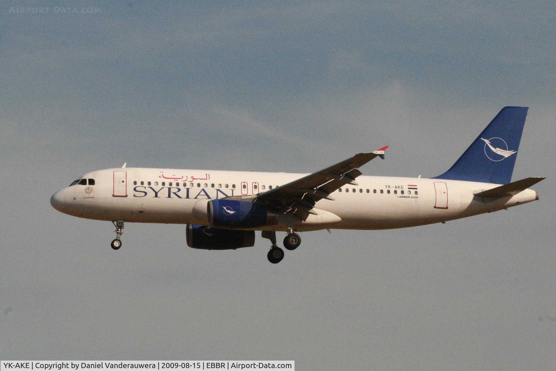 YK-AKE, 1999 Airbus A320-232 C/N 1085, arrival of flight RB427 to rwy 25L