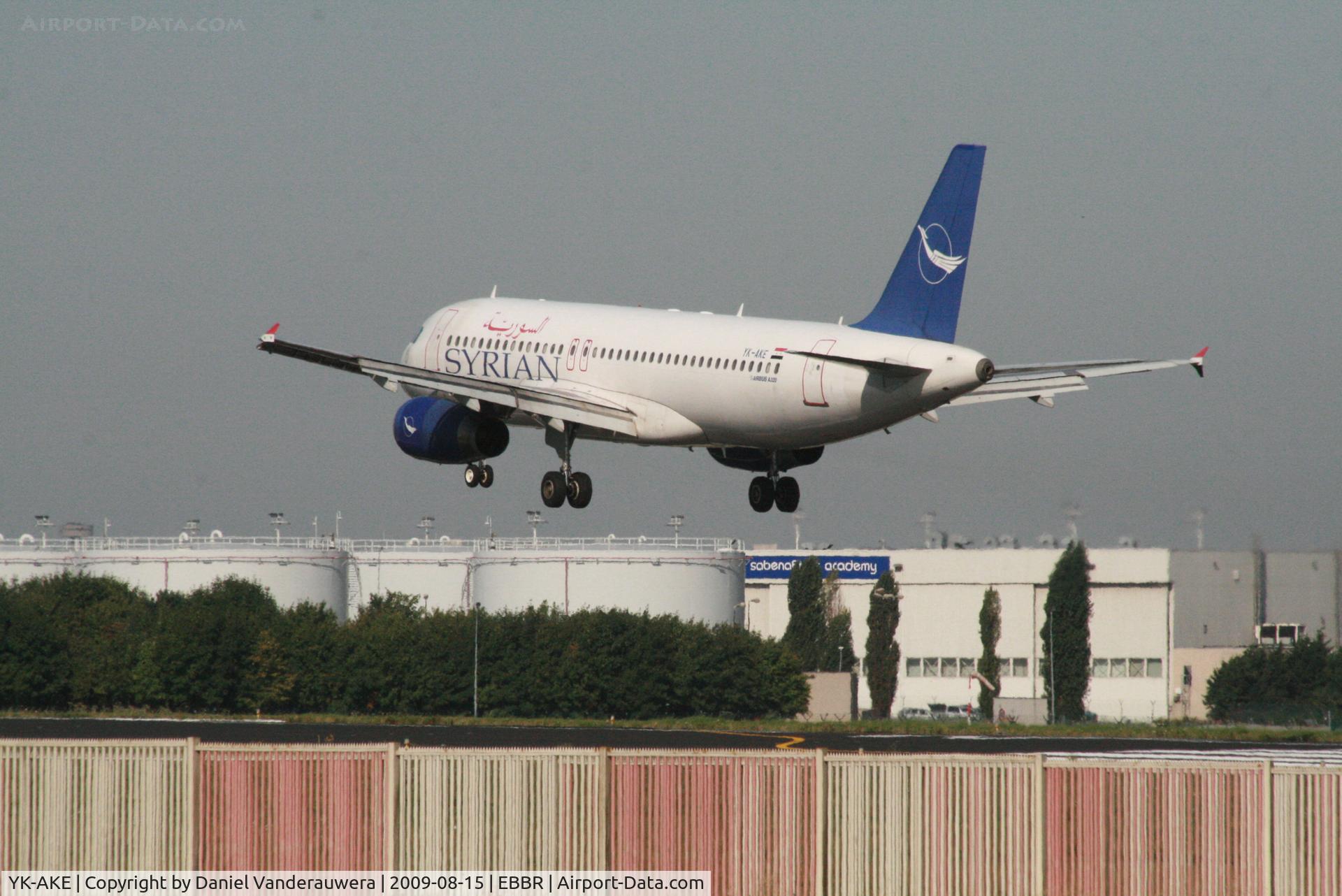 YK-AKE, 1999 Airbus A320-232 C/N 1085, flight RB427 is descending to rwy 25L