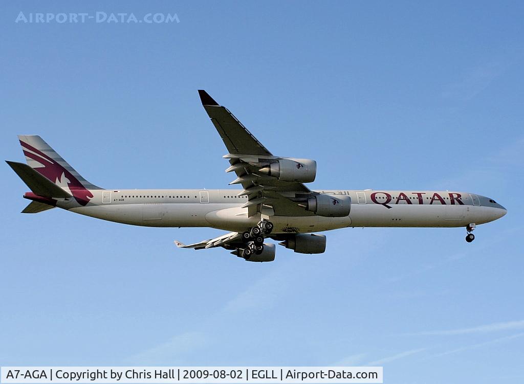 A7-AGA, 2006 Airbus A340-642 C/N 740, Qatar Airways Airbus	A-340-642