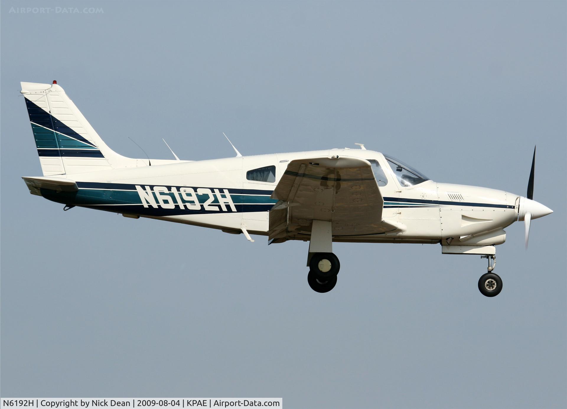 N6192H, 1978 Piper PA-28R-201T Cherokee Arrow III C/N 28R-7803095, KPAE
