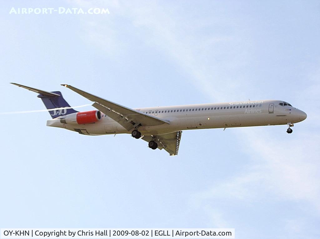 OY-KHN, 1991 McDonnell Douglas MD-82 (DC-9-82) C/N 53000, Scandinavian Airlines