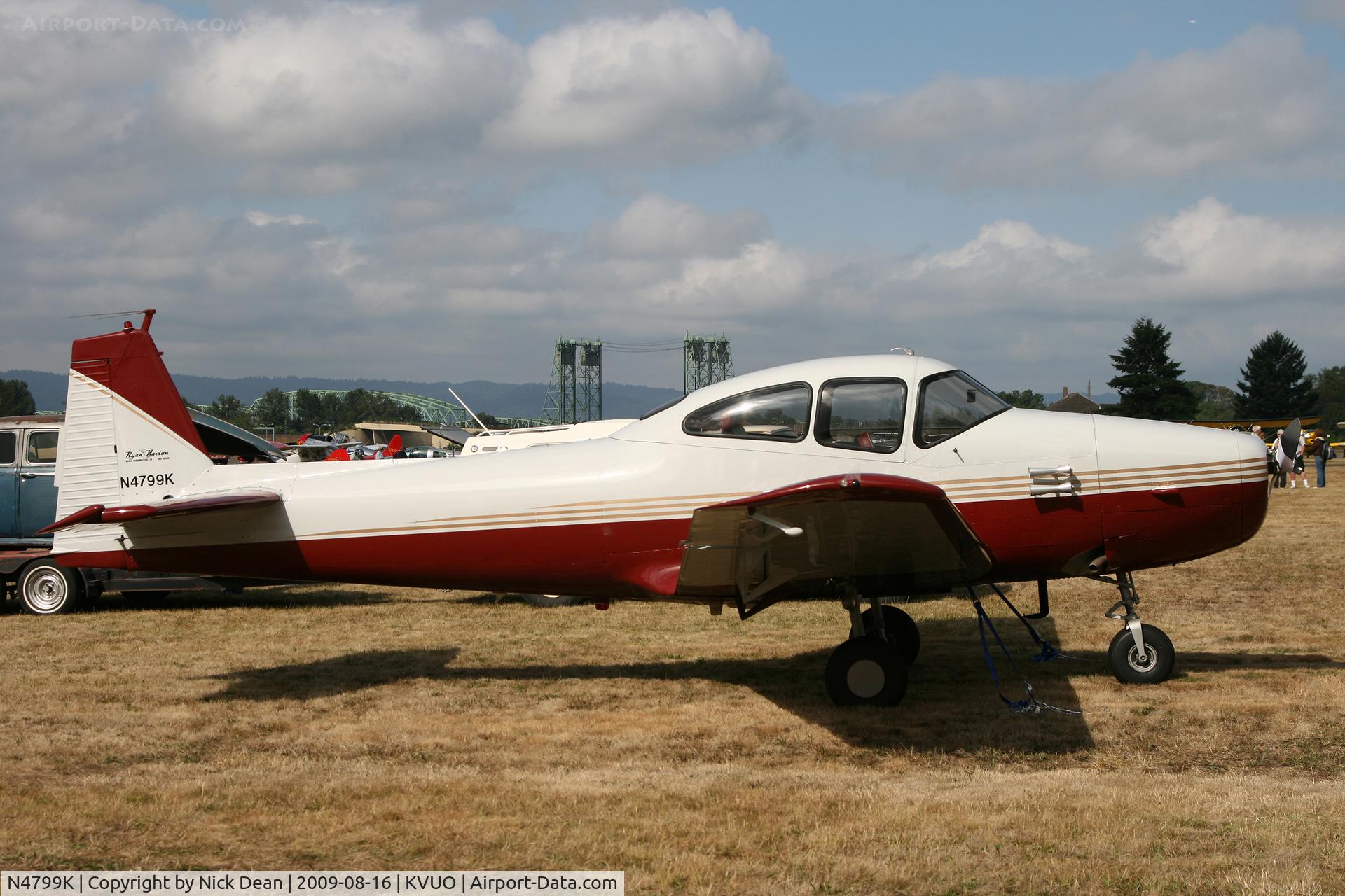 N4799K, 1949 Ryan Navion C/N NAV-4-1799, KVUO