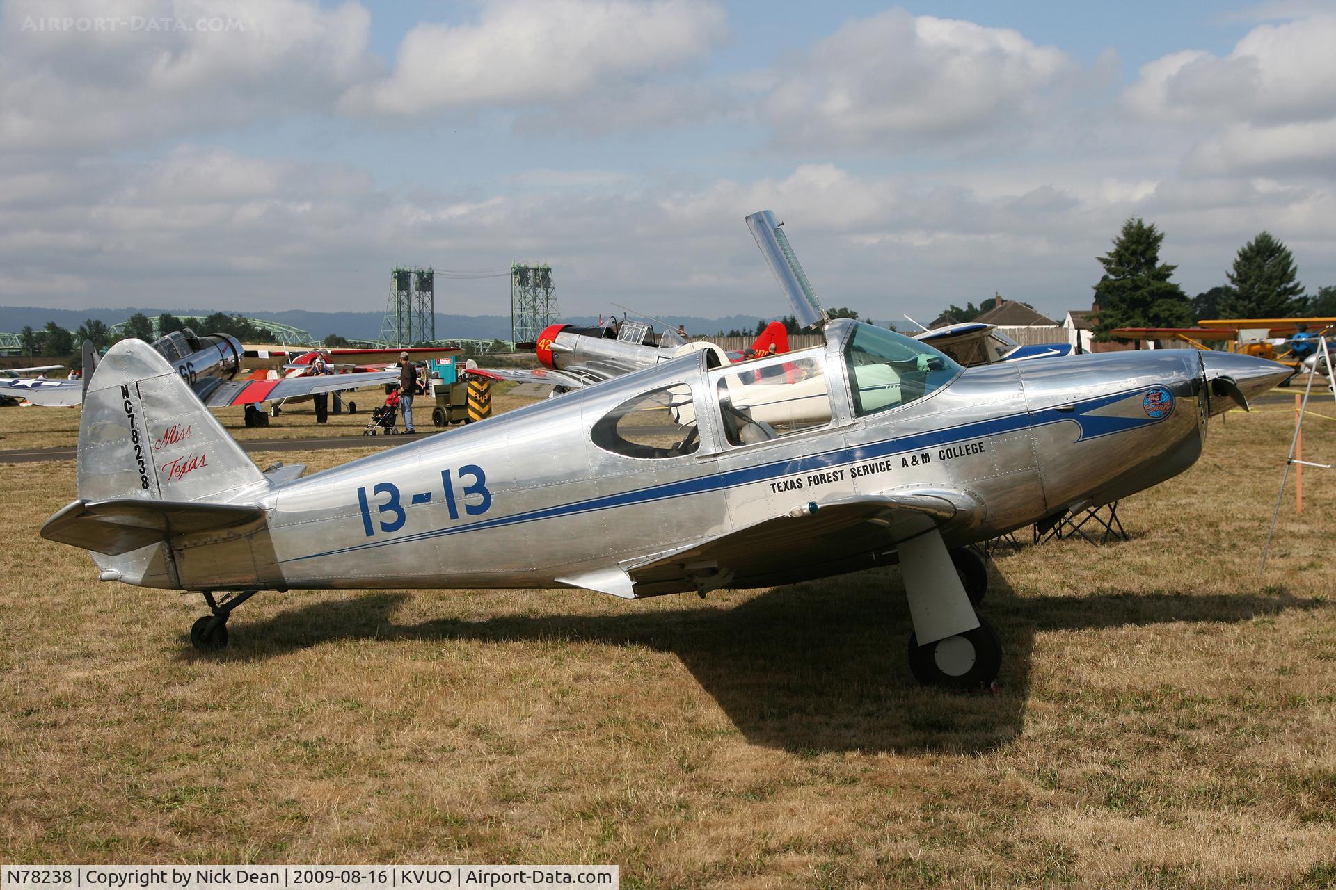N78238, 1946 Globe GC-1B Swift C/N 2238, KVUO