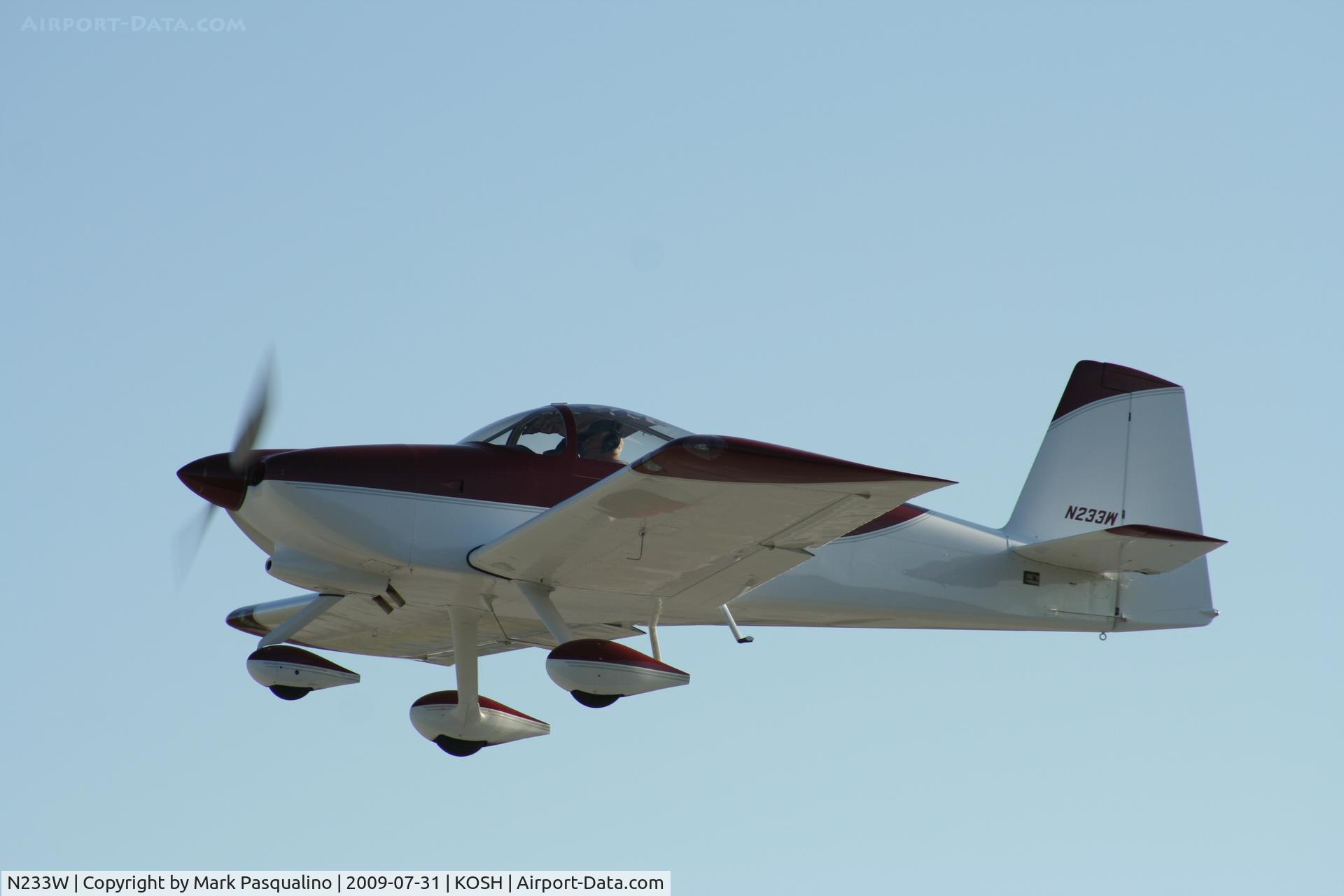 N233W, 2007 Vans RV-7A C/N 71973, RV-7A