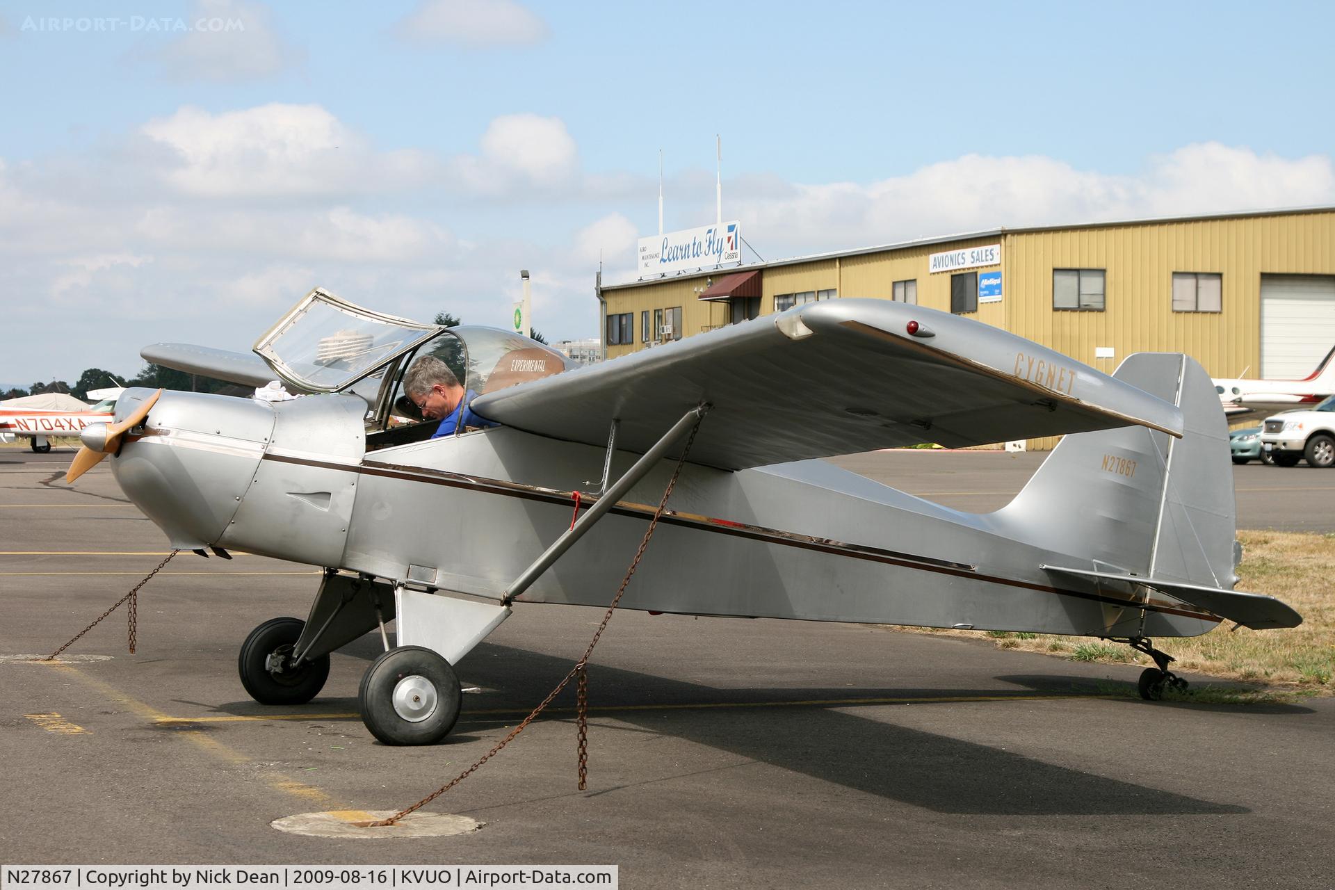 N27867, 1984 Sisler Cygnet SF-2A C/N 127, KVUO
