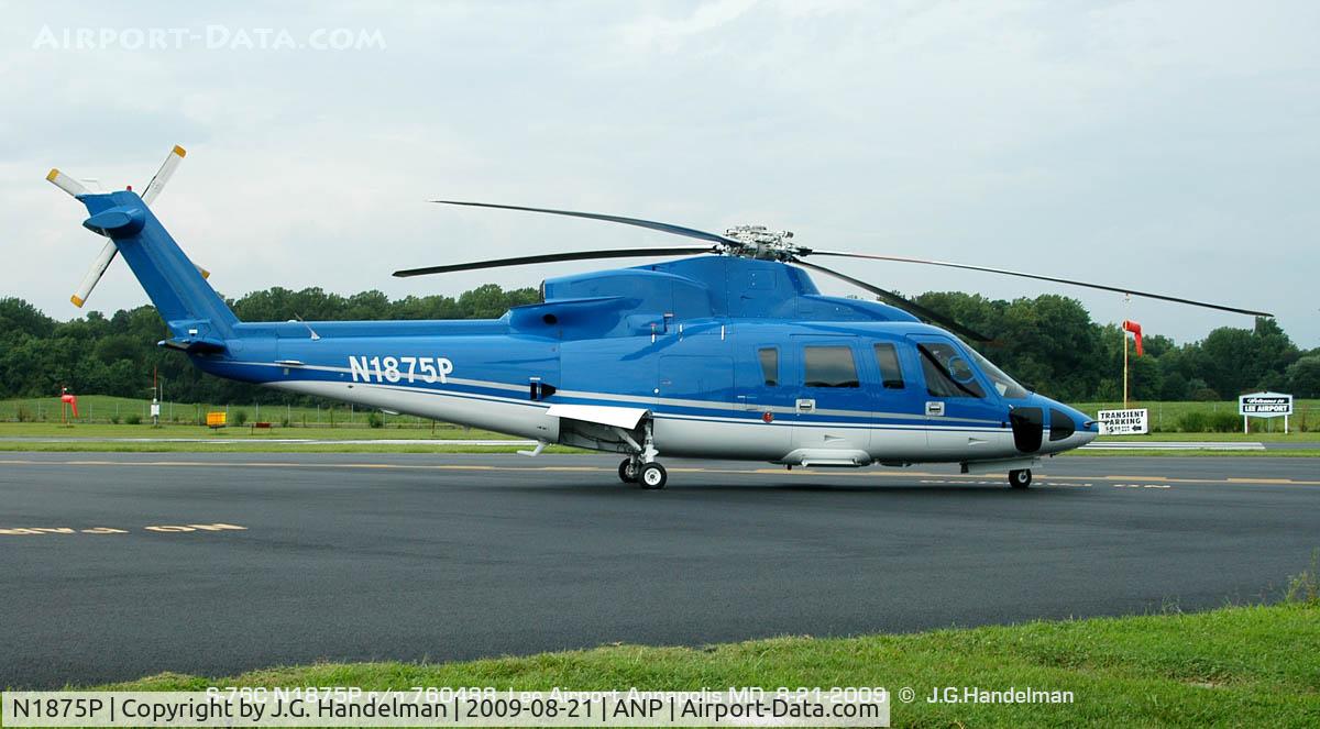 N1875P, 1998 Sikorsky S-76C C/N 760488, At Lee Airport before storm