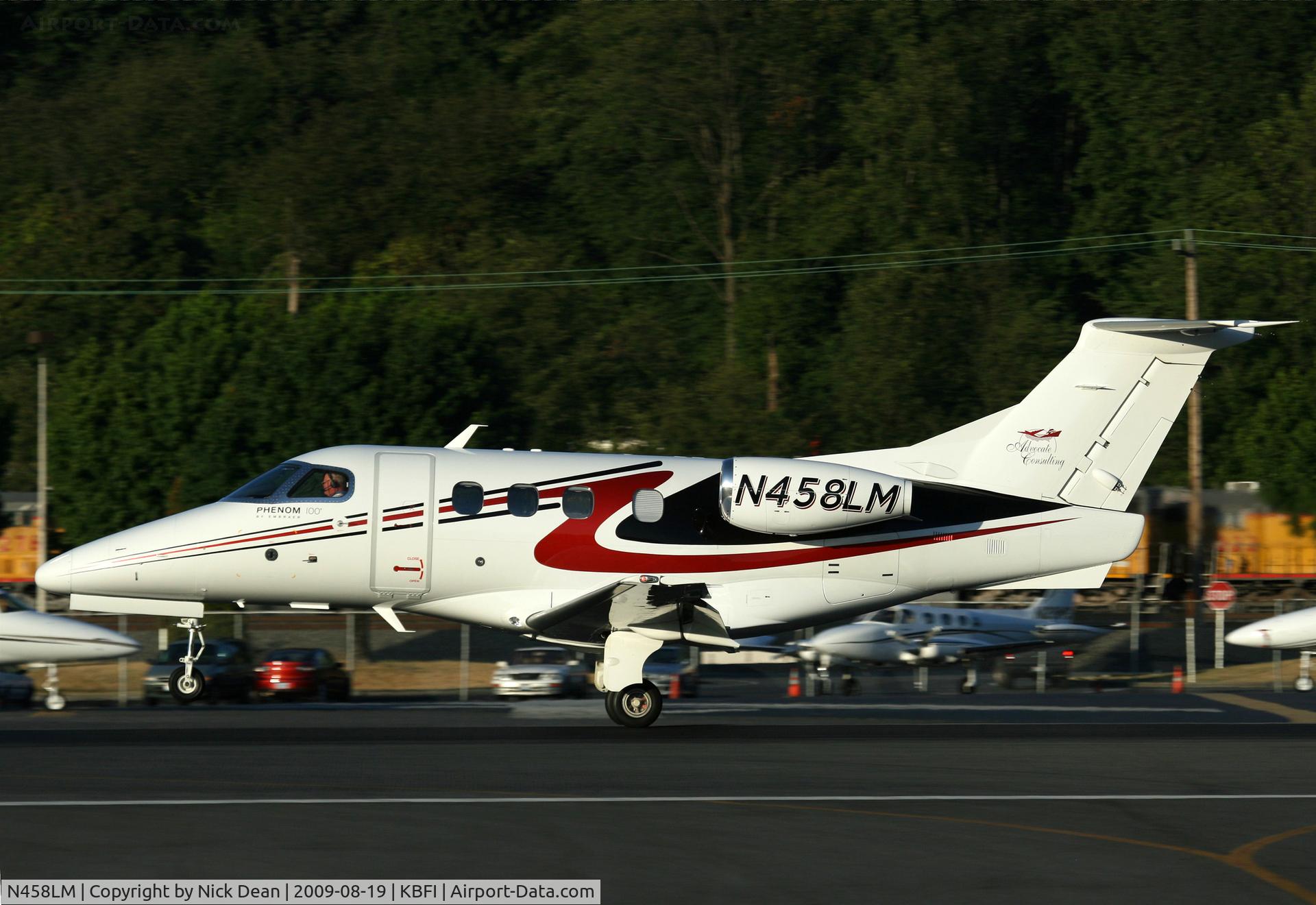 N458LM, 2009 Embraer EMB-500 Phenom 100 C/N 50000019, KBFI