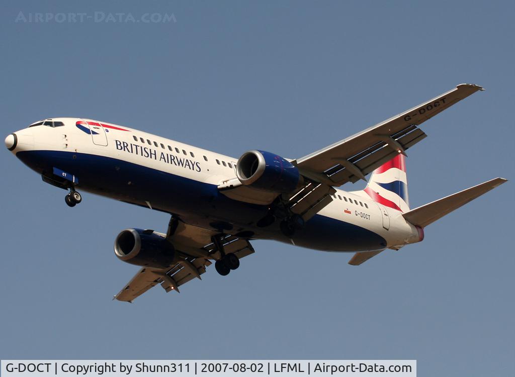 G-DOCT, 1992 Boeing 737-436 C/N 25853, Landing rwy 32L