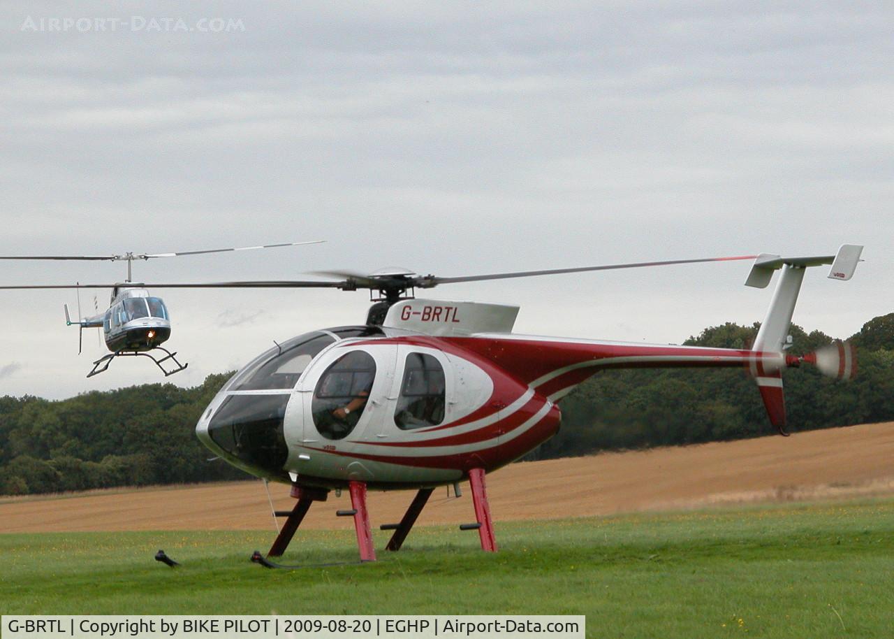 G-BRTL, 1989 McDonnell Douglas MD-500E (369E) C/N 0356E, STARLIGHT FOUNDATION DAY PARTICIPANT