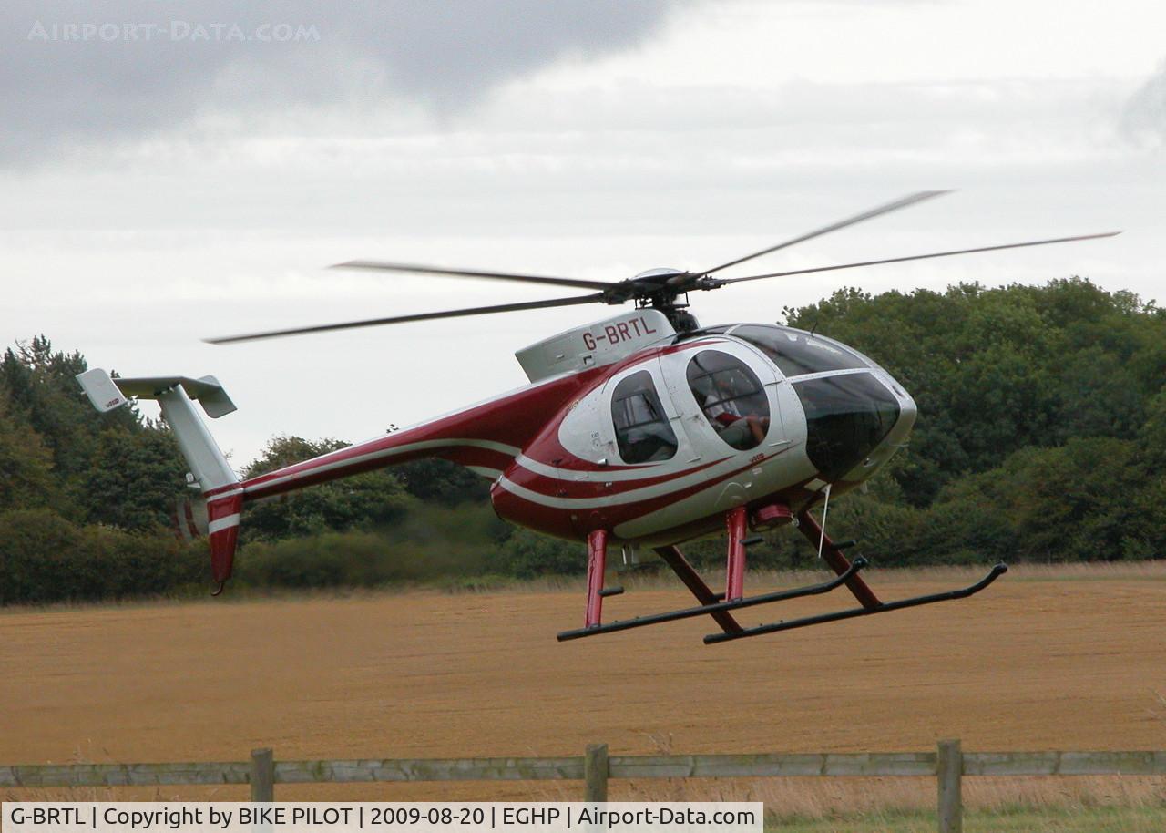 G-BRTL, 1989 McDonnell Douglas MD-500E (369E) C/N 0356E, STARLIGHT FOUNDATION DAY PARTICIPANT