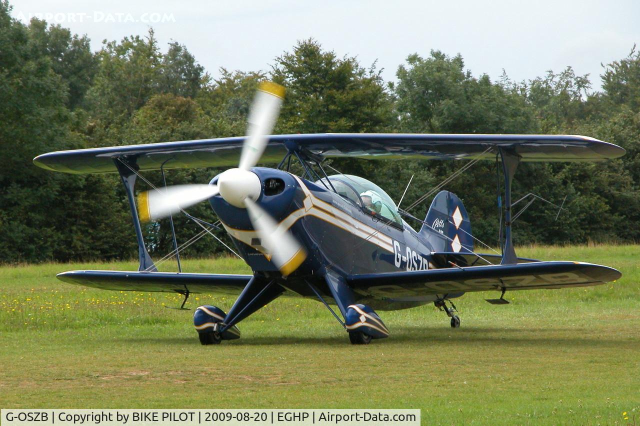 G-OSZB, 1990 Christen Pitts S-2B Special C/N 5200, STARLIGHT FOUNDATION DAY PARTICIPANT, FLEW AEROBATIC DISPLAY IN THE AFTERNOON