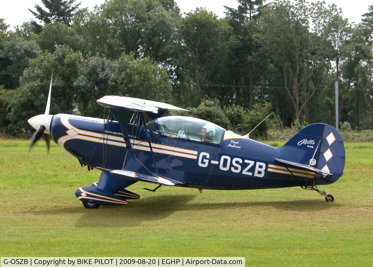 G-OSZB, 1990 Christen Pitts S-2B Special C/N 5200, STARLIGHT FOUNDATION DAY PARTICIPANT, FLEW AEROBATIC DISPLAY IN THE AFTERNOON