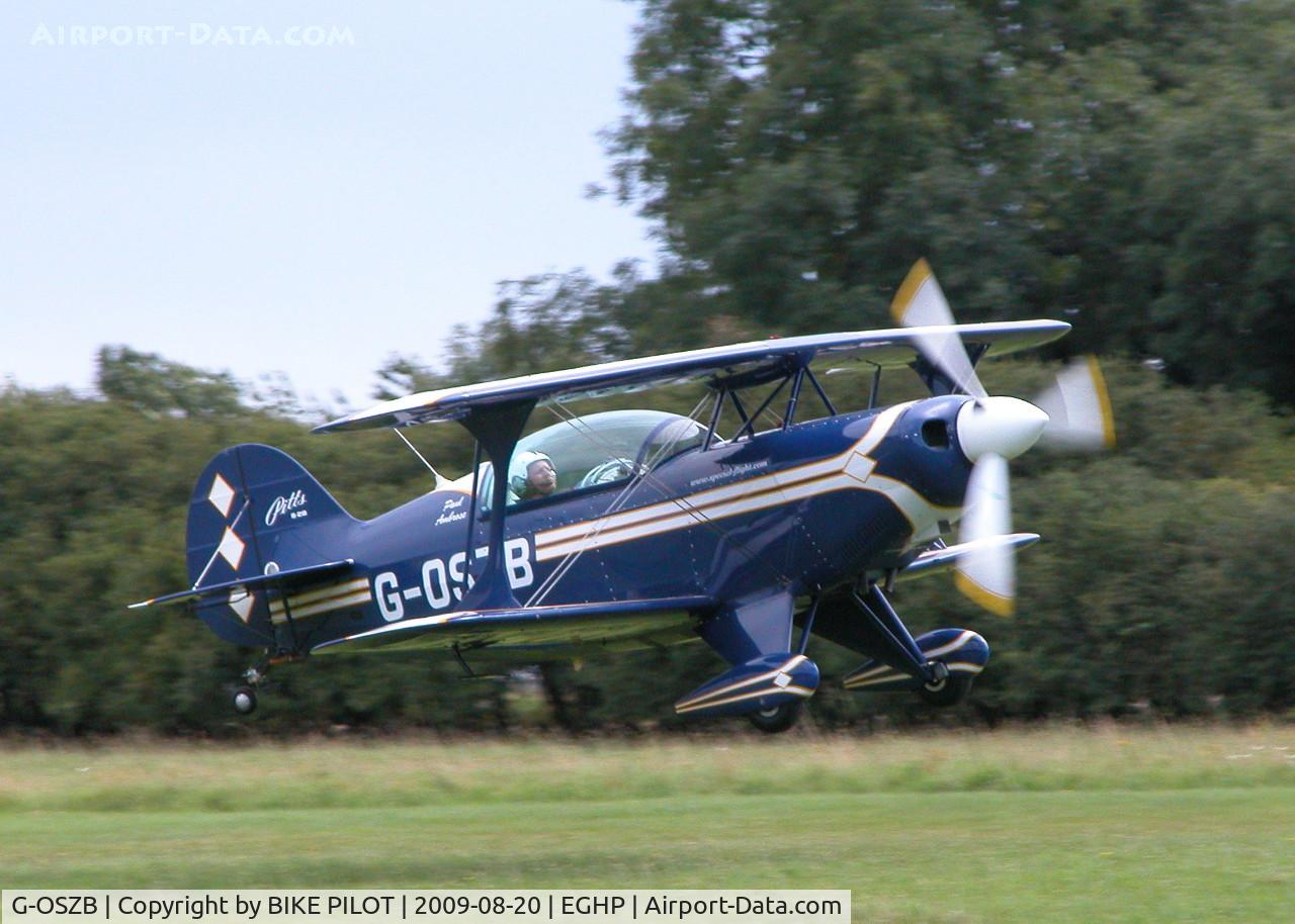 G-OSZB, 1990 Christen Pitts S-2B Special C/N 5200, STARLIGHT FOUNDATION DAY PARTICIPANT, FLEW AEROBATIC DISPLAY IN THE AFTERNOON