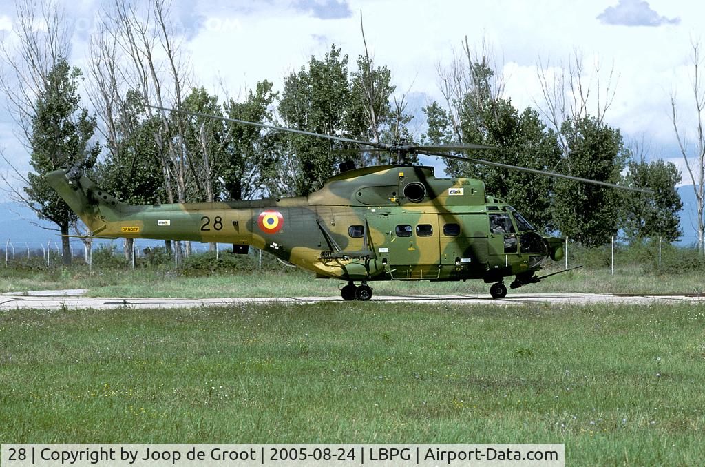 28, IAR IAR-330L Puma SOCAT C/N 40, During the 2005 edition of the exercise Co-operative Key there were five IAR-330 SOCAT's participating. I like their colorful camouflage.