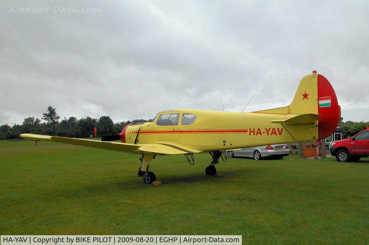 HA-YAV, 1981 Yakovlev Yak-18T C/N 22202047817, VISITOR