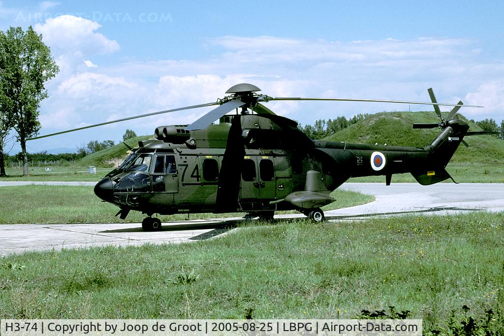 H3-74, Eurocopter AS-532AL Cougar C/N 2598, Almost factory fresh. This helicopter was delivered only the year before.