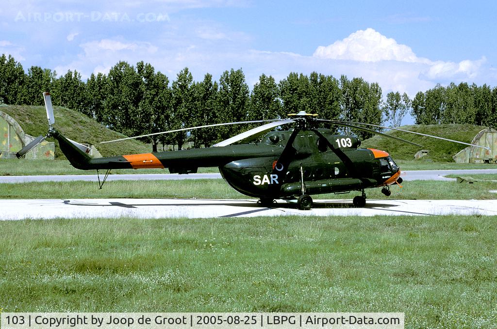 103, Mil Mi-17 Hip C/N 95668, Quite a flight, all from the Baltic to the Black Sea. According to the pilots it took them three days...