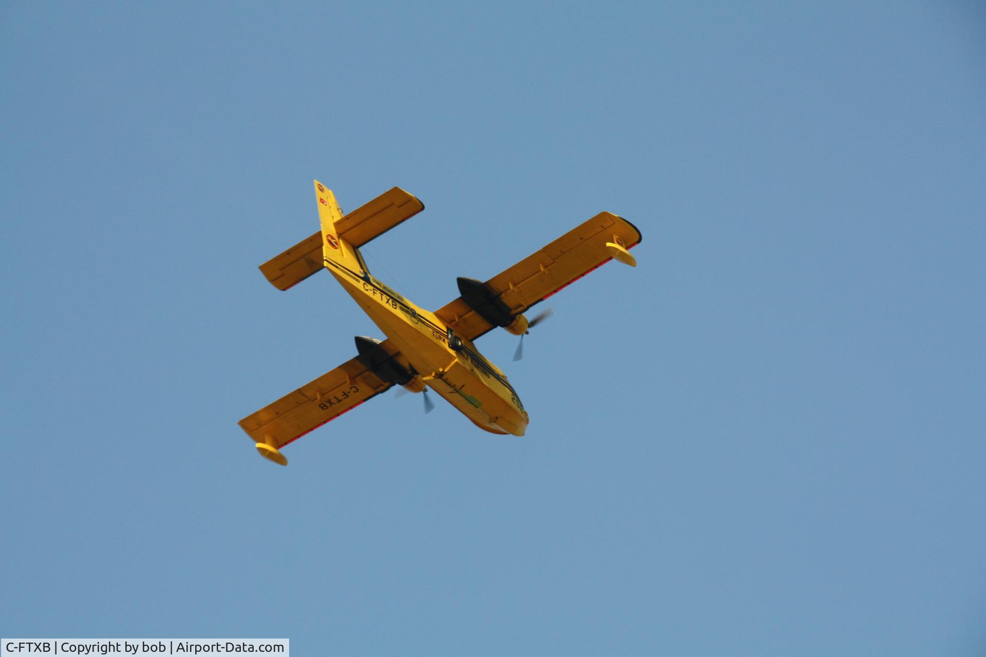 C-FTXB, 1971 Canadair CL-215-I (CL-215-1A10) C/N 1007, just after picking up sea water in fethiye turkey