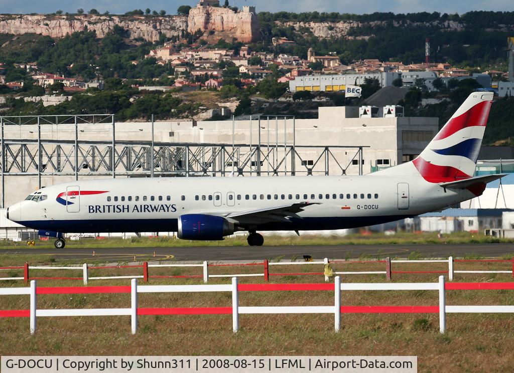 G-DOCU, 1992 Boeing 737-436 C/N 25854, Ready to take off rwy 32R