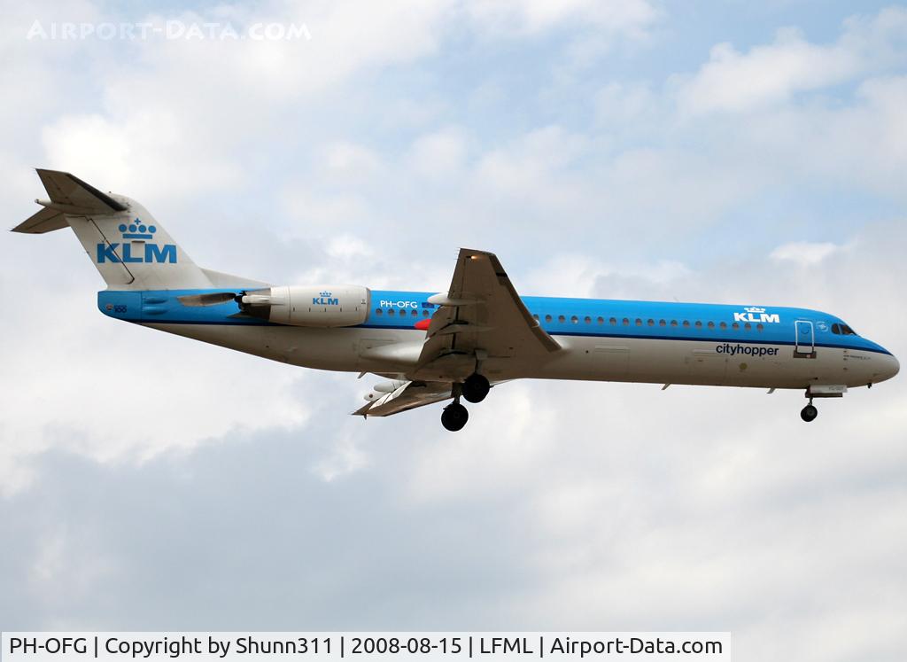 PH-OFG, Fokker 70 (F-28-0070) C/N 11275, Landing rwy 32R