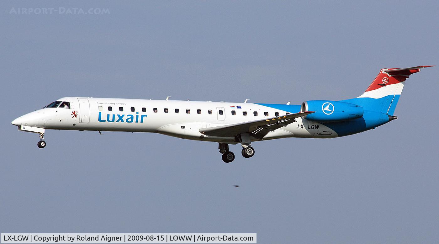 LX-LGW, 1999 Embraer EMB-145LU (ERJ-145LU) C/N 145135, First seen this Airline in Austria