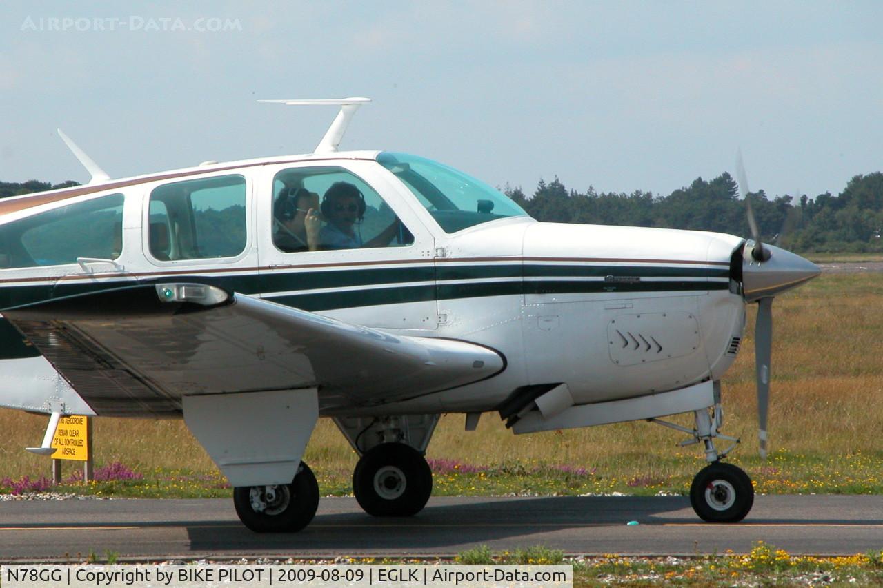 N78GG, 1977 Beech F33A Bonanza C/N CE-699, TAXYING ONTO RWY 25
