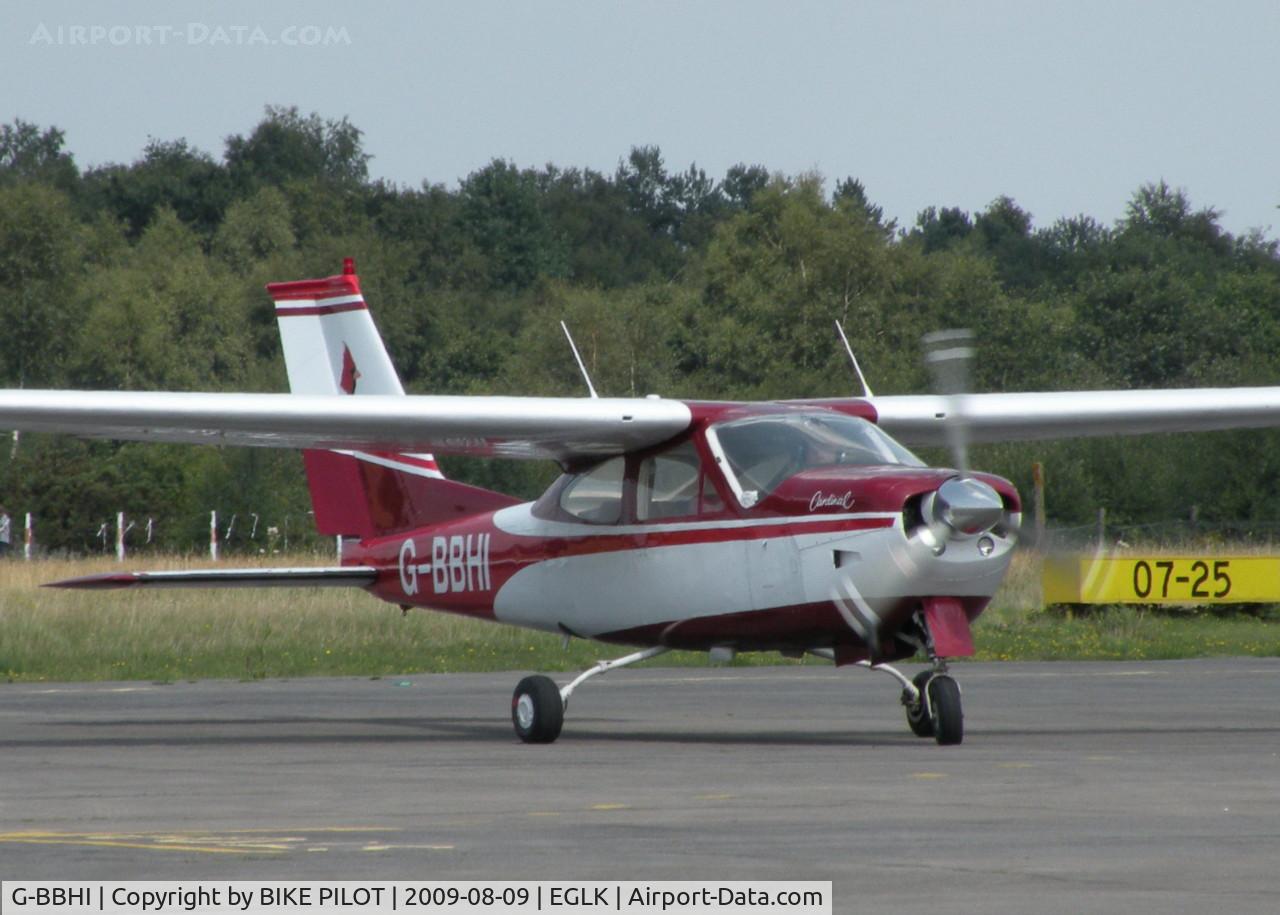 G-BBHI, 1972 Cessna 177RG Cardinal C/N 177RG0225, CARDINAL TAXYING TO THE PUMPS